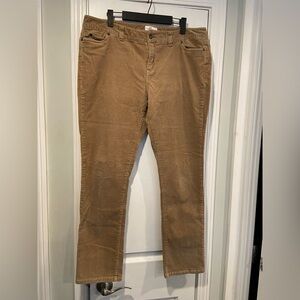Vineyard Vines Size 16 Tan Khaki Soft Cotton Stretch Straight Leg Pants Logo